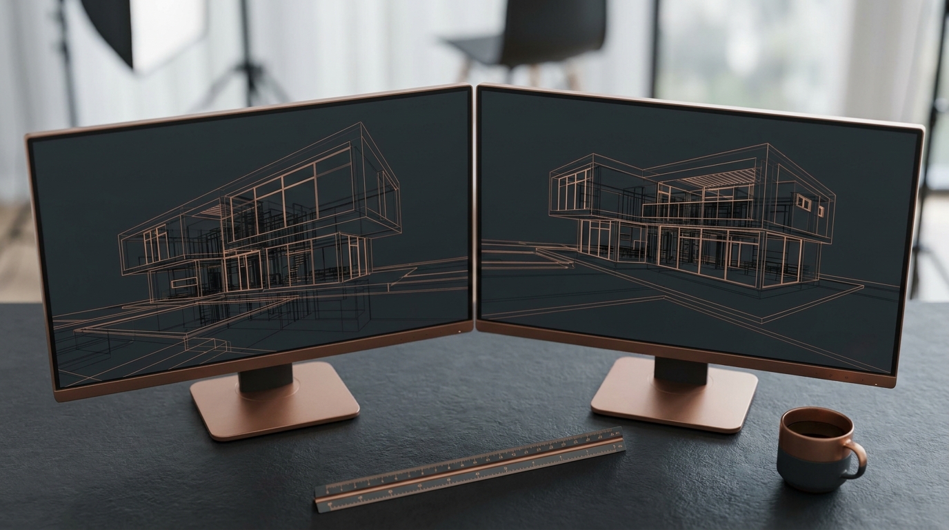 architecture desk setup