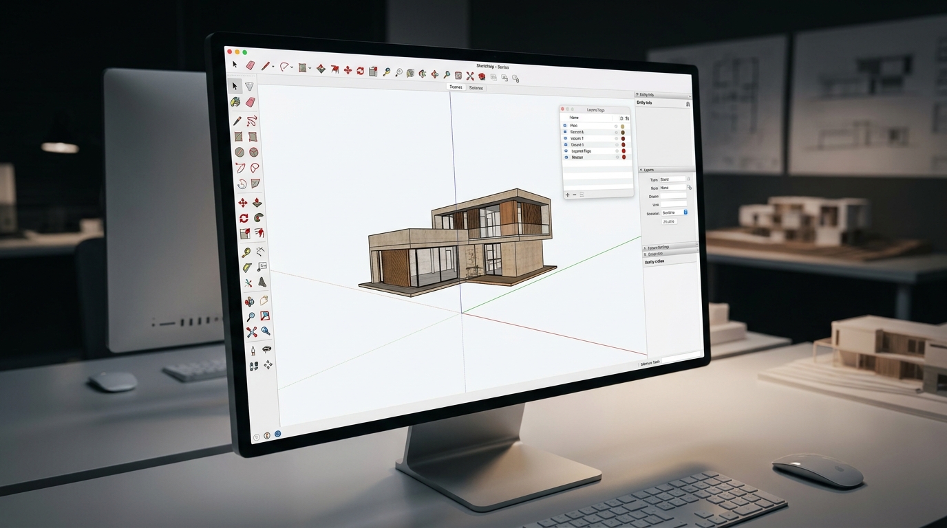 SketchUp, AutoCAD, Photoshop, InDesign: The Order Architecture Students Should Learn Them